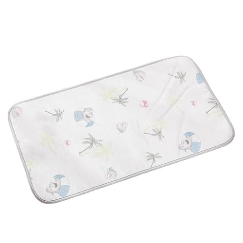 IRIRI Kühlmatte for Haustiere for Katzen und Hunde – Sommerkühlkissen aus Eisseide mit Niedlichen Mustern, Atmungsaktive Netzrückseite, for Den Innenbereich Bei Heißem Wetter(D,60 * 100cm) von IRIRI