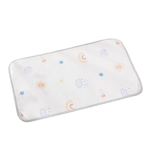 IRIRI Kühlmatte for Haustiere for Katzen und Hunde – Sommerkühlkissen aus Eisseide mit Niedlichen Mustern, Atmungsaktive Netzrückseite, for Den Innenbereich Bei Heißem Wetter(E,45 * 75cm) von IRIRI
