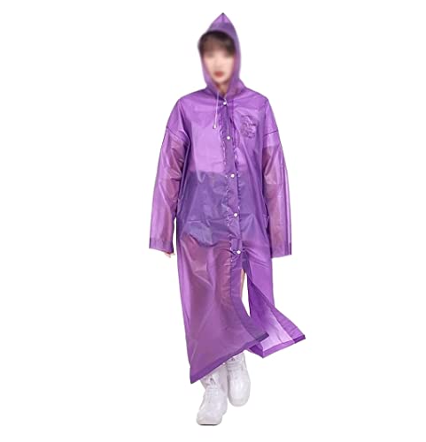 IRYZE Regenponcho Regenjacke 10 Stücke Regenmantel Outdoor Reise Tragbarer Regenmantel Matt Verdickter Eva Regenmantel Für Erwachsene Regenmantel Regencape von IRYZE