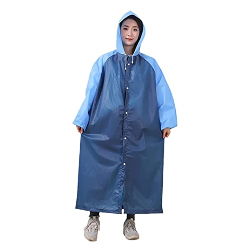 IRYZE Regenponcho Regenjacke 5 Stück Wiederverwendbare Verdicken Frauen Männer Regenmantel Wasserdichte Jacke Poncho Kapuze Anzug Regenmantel Regenmantel Regencape (Color : D, Size : One Size) von IRYZE