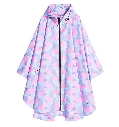 IRYZE Regenponcho Regenjacke Herren Damen Regenmantel Leichter Poncho Farbe Atmungsaktiver Regenmantel Erwachsene Outdoor Cape Regenmantel Regencape (Color : A, Size : XL) von IRYZE