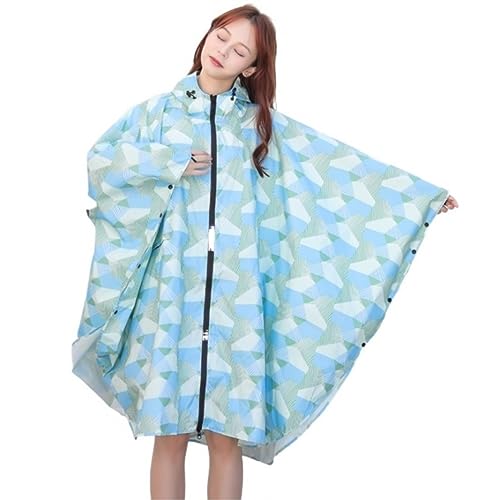 IRYZE Regenponcho Regenjacke Herren Damen Regenmantel Leichter Poncho Farbe Atmungsaktiver Regenmantel Erwachsene Outdoor Cape Regenmantel Regencape (Color : B, Size : L) von IRYZE