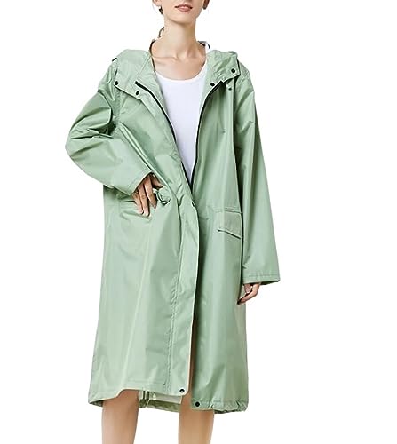 Regenponcho Regenjacke Lose Dünne Windjacke Einfarbig Regenmantel Outdoor-Reisen Erwachsene Männer Und Frauen Regenmantel Regencape (Color : A, Size : L) von IRYZE