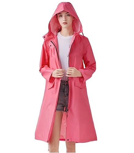 IRYZE Regenponcho Regenjacke Lose Dünne Windjacke Einfarbig Regenmantel Outdoor-Reisen Erwachsene Männer Und Frauen Regenmantel Regencape (Color : B, Size : XL) von IRYZE