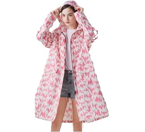 Regenponcho Regenjacke Lose Dünne Windjacke Einfarbig Regenmantel Outdoor-Reisen Erwachsene Männer Und Frauen Regenmantel Regencape (Color : C, Size : XL) von IRYZE