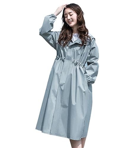 IRYZE Regenponcho Regenjacke Regenmantel Damen Damen Erwachsene Ganzkörper-Einzeljacke Langer Poncho-Regenmantel Regenmantel Regencape (Color : Blue, Size : M) von IRYZE