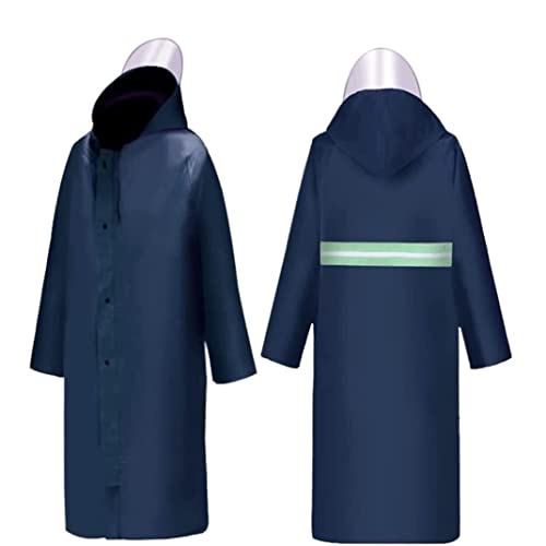 IRYZE Regenponcho Regenjacke Regenmantel Für Den Außenbereich, Wasserdicht, Wiederverwendbar, Mit Reflektierendem Band, Leicht, Langlebig, Für Erwachsene Regenmantel Regencape (Color : A, Size : XXL) von IRYZE