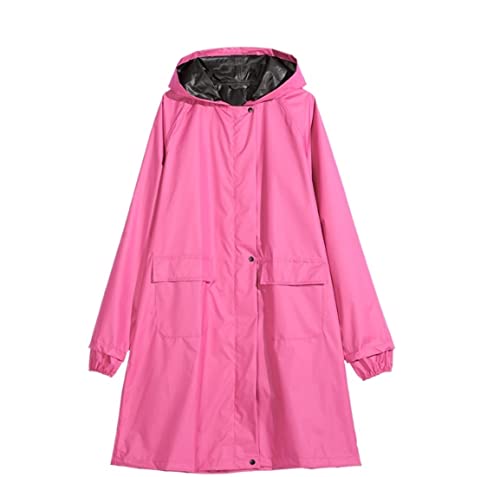 Regenponcho Regenjacke Regenmantel Outdoor-Reisen Wasserdichter Regenmantel Für Frauen Poncho Lange Regenbekleidung Regenmantel Regencape (Color : B, Size : M) von IRYZE