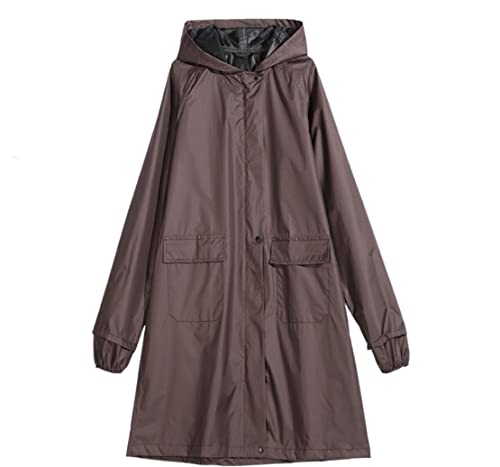 IRYZE Regenponcho Regenjacke Regenmantel Outdoor-Reisen Wasserdichter Regenmantel Für Frauen Poncho Lange Regenbekleidung Regenmantel Regencape (Color : D, Size : M) von IRYZE