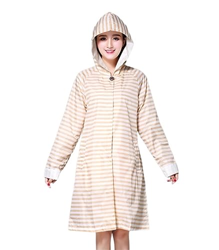 IRYZE Regenponcho Regenjacke Regenschutz, Langer Regenmantel, Damengürtel, Lang, Wasserdicht, Atmungsaktiv, Outdoor-Tourismus Regenmantel Regencape (Color : B, Size : One size) von IRYZE
