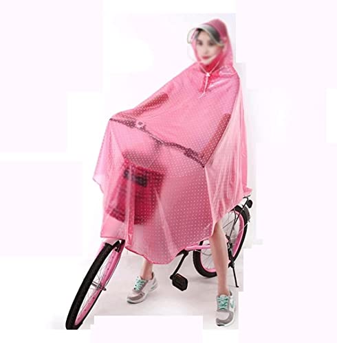 IRYZE Regenponcho Regenjacke Rosa Regenponcho, Transparenter Regenmantel, Fahrrad-Regenschutz, Wasserdichte Fahrrad-Regenumhänge Regenmantel Regencape von IRYZE