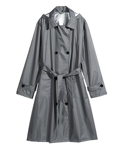 IRYZE Regenponcho Regenjacke Universeller Verlängerter Und Geknöpfter Outdoor-Windschutz-Regenmantel Für Erwachsene, Feuchter Sonnenschutz Regenmantel Regencape (Color : G, Size : One size) von IRYZE