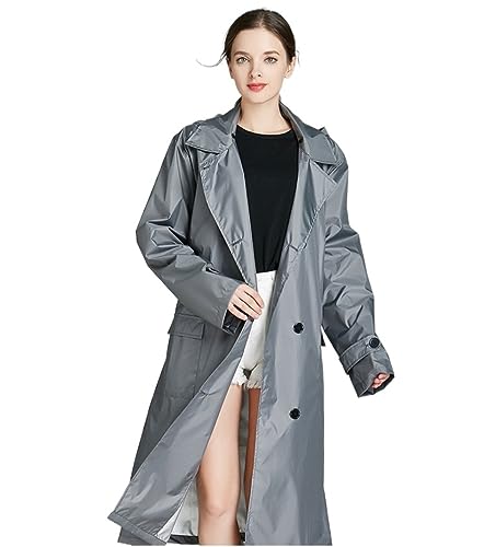 IRYZE Regenponcho Regenjacke Universeller Verlängerter Und Geknöpfter Outdoor-Windschutz-Regenmantel Für Erwachsene, Feuchter Sonnenschutz Regenmantel Regencape (Color : G, Size : One Size) von IRYZE