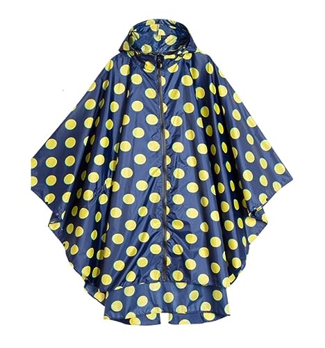 IRYZE Regenponcho Regenjacke Damen-Regenmantel, Wasserdichter Regenponcho-Umhang Mit Kapuze Für Wandern, Klettern Regenmantel Regencape (Color : A, Size : One Size) von IRYZE