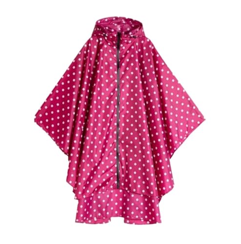 IRYZE Regenponcho Regenjacke Damen-Regenmantel, Wasserdichter Regenponcho-Umhang Mit Kapuze Für Wandern, Klettern Regenmantel Regencape (Color : Rosa, Size : One size) von IRYZE
