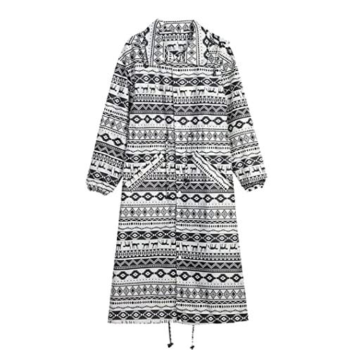 IRYZE Regenponcho Regenjacke Regenmäntel Für Damen, Langer Wasserdichter Regenmantel Für Damen, Leichte Regenjacke Mit Kapuze Regenmantel Regencape (Color : A, Size : L) von IRYZE