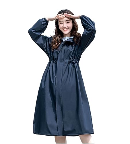 Regenponcho Regenjacke Regenmantel Damen Damen Erwachsene Ganzkörper-Einzeljacke Langer Poncho-Regenmantel Regenmantel Regencape (Color : A, Size : L) von IRYZE