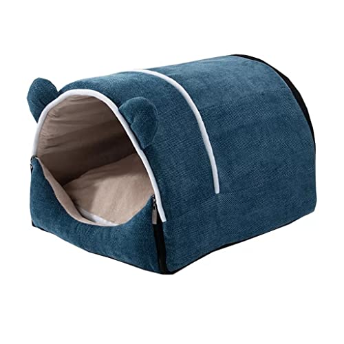 ISCBAFYX Cozy Retreat: Faltbares Winterbett für Haustiere - Tragbares Haustierzelt mit Warmer Bettwäsche von ISCBAFYX