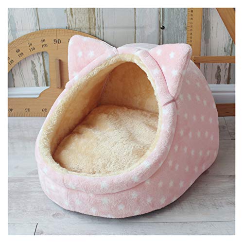 ISCBAFYX Faltbare Katzen- und Hundehütte mit Matte - Gemütliches Bett für kleine bis mittlere Haustiere von ISCBAFYX