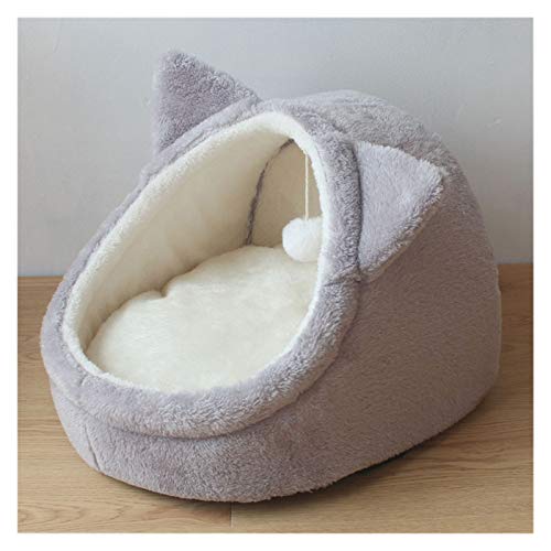 ISCBAFYX Klappbares Katzenbett mit Kissen für kleine bis mittelgroße Hunde und Katzen - Reisefreundliches Haustierhaus und Nest für Chihuahuas und Welpen von ISCBAFYX