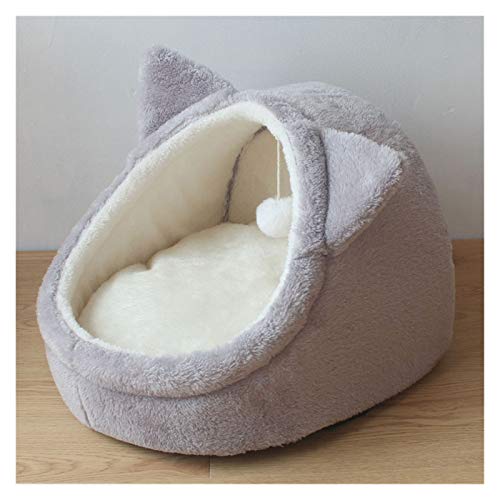 ISCBAFYX Klappbares Katzenbett mit Matte für kleine bis mittelgroße Hunde - Reisefreundliches und Komfortables Haustierhaus für Katzen und Chihuahuas von ISCBAFYX