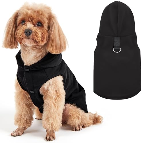 Hunde-Kapuzenweste, warmes Haustier-Shirt, Wintermantel, Welpenpullover mit D-Ring-Leine, Hundekleidung für kleine, mittelgroße Hunde, Katzen, Jungen, Mädchen, Hunde-Kapuzenanzug, kaltes Wetter, Hunde-Kapuzenweste, warmes Haustier-Shirt, Wintermantel, Welpenpullover mit D-Ring-Leine, Hundekleidung für kleine, mittelgroße Hunde, Katzen, Jungen, Mädchen, Hunde-Kapuzenanzug, kaltes Wetter, von ISDULA
