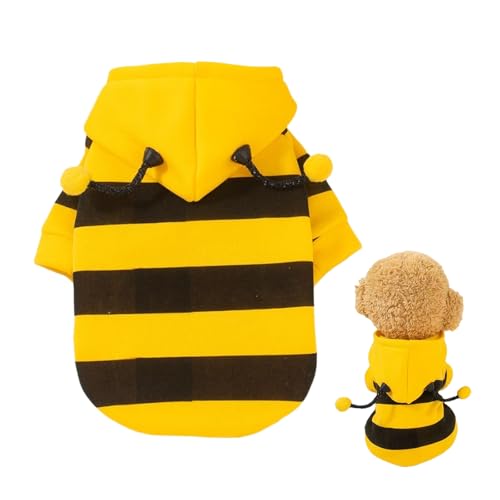 Bienenkostüm für kleine Hunde und Katzen, Halsband, Cosplay, gestreift, Größe XL von ISMARTEN