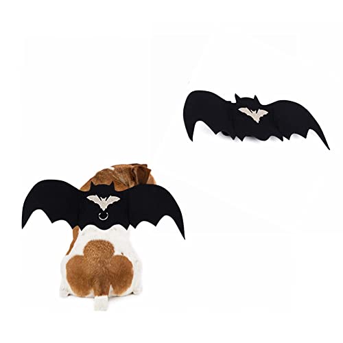 Haustierkostüm Halloween Fledermaus Flügel Cosplay Hunde und Katzen Bekleidung Outfits Lustige Coole Outfits Haustier Zubehör für Katzen Welpen von ISMARTEN