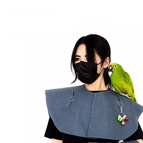 Kratzfestes Schulter-Fußkettchen für Papageien, multifunktional, Vogelwindel, Fluganzug, Urinierpolster, Windel, Kotschal für kleine, mittelgroße Nymphensittiche, Sittiche, Aras, Lovebirds Finken von ISMARTEN