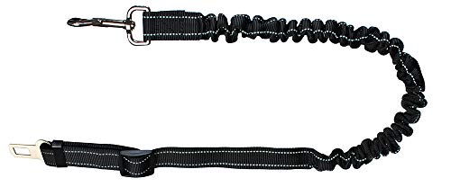 ISO TRADE Grundlegende Hundehalsbänder für Hunde, Leine mit Schnalle, Tongue, Hundegeschirr, verstellbar, 100-130 cm, elastisch, Schwarz 6230 von ISO TRADE