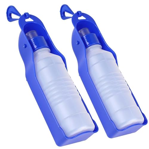 2pcs Hundwasserflasche 8.45 Unzen tragbare Hundwasserflasche Faltbare Flaschen für Gehenspender für Welpen kleine Hunde Haustiere von ISOYTERO