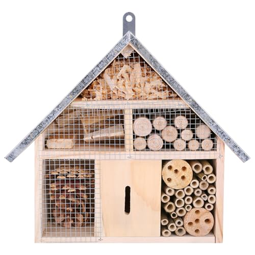 Bug Hotel, wetterfestes Holzbienenbox, hängende Bug House, dekorative Bienenhäuser für den Garten, Bienen, Marienvögel, Schmetterlinge Hotel Bug Hotel, wetterfestes Holzbienenbox, hängende Bug House, dekorative Bienenhäuser für den Garten, Bienen, Marienvögel, Schmetterlinge Hotel von ISOYTERO