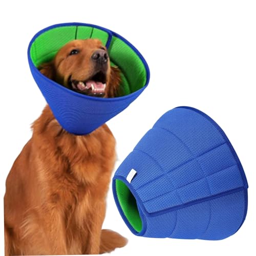 Hundekegelkragen für After Operation XL Anti-Bite Weiche Hundekegel-Wiederherstellungskragen mit verstellbarem Riemen atmungsaktives Mesh Elizabethaner Kragen für & Katzen von ISOYTERO