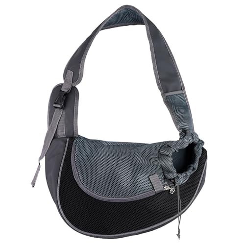 Hundeträgerschlinge, atmungsaktives Mesh Welpenschlinge, Crossbody Dog mit verstellbarem Riemen, Träger für kleine Hundeträger von ISOYTERO
