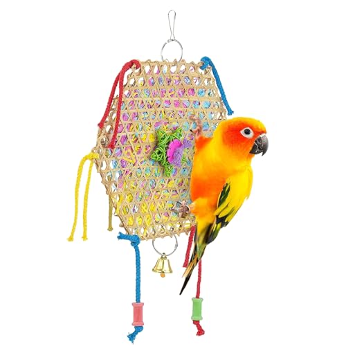 ISOYTERO Budgie -Spielzeug Bunte Papageienspielzeug, das Vogel kaut und zerkleinert Vogel zum Mehrzweck für Sittiche Cockatiel Kleine mittlere Vögel Grubgie ISOYTERO Budgie -Spielzeug Bunte Papageienspielzeug, das Vogel kaut und zerkleinert Vogel zum Mehrzweck für Sittiche Cockatiel Kleine mittlere Vögel Grubgie von ISOYTERO