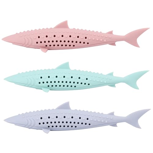 ISOYTERO Cat Chew Toy, 3pcs Fischform geformte Katzenbürste Safer Silikonspielsachen mit Katzenminensimulation, Katzenministerspielzeugzähne -Reinigungswerkzeuge für Haustierkätzchen Kitty Chew Toy ISOYTERO Cat Chew Toy, 3pcs Fischform geformte Katzenbürste Safer Silikonspielsachen mit Katzenminensimulation, Katzenministerspielzeugzähne -Reinigungswerkzeuge für Haustierkätzchen Kitty Chew Toy von ISOYTERO