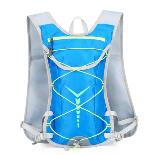 ISOYTERO Fließende Wasserweste wasserdichte reflektierende Laufweste leicht, verstellbar, mehrere Taschen Frauen ideal für Enthusiasten 20L Damenwesten Männer Ru von ISOYTERO