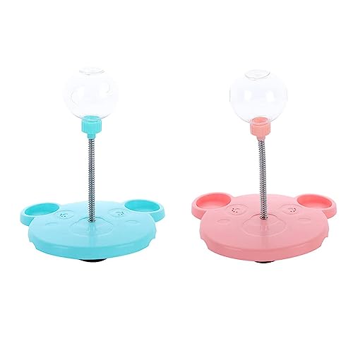 ISOYTERO Interaktive Katzenspielzeugspielzeug behandeln Feeder -Spielzeug undesende Behandlung Ball Pet Feeder Katze Teaser Leckage Ball Blue Interactive von ISOYTERO