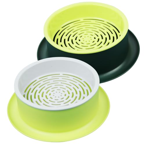 ISOYTERO Katzengras -Pflanzer 2PCS Haushalt Katzengrasanbau Kit, Hydroponic Pflanzer Kindergarten Töpfe für Katzenminister Weizengrassamen Starterschale ohne Samen ISOYTERO Katzengras -Pflanzer 2PCS Haushalt Katzengrasanbau Kit, Hydroponic Pflanzer Kindergarten Töpfe für Katzenminister Weizengrassamen Starterschale ohne Samen von ISOYTERO