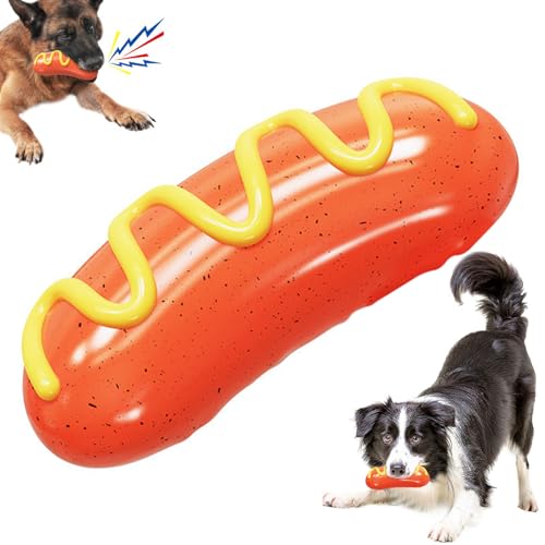 ISOYTERO Unzerstörbare quietschige Hundespielzeug, Wurstform interaktiver Hund Spielzeug für Langeweile, 6, 3 x 2, 6 Kauen, lustig für kleine mittelgroße Hunde unzerstörbar ISOYTERO Unzerstörbare quietschige Hundespielzeug, Wurstform interaktiver Hund Spielzeug für Langeweile, 6, 3 x 2, 6 Kauen, lustig für kleine mittelgroße Hunde unzerstörbar von ISOYTERO
