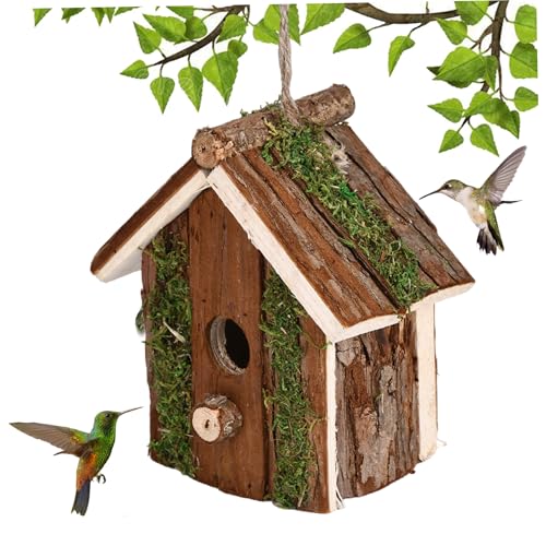 Vogelhaus, natürliche hölzerne Vogelhäuser für Garten, Neue Nistkiste, warme Kisten für kleine Vögel Garten Ornamente Häuser Vogelhaus, natürliche hölzerne Vogelhäuser für Garten, Neue Nistkiste, warme Kisten für kleine Vögel Garten Ornamente Häuser von ISOYTERO
