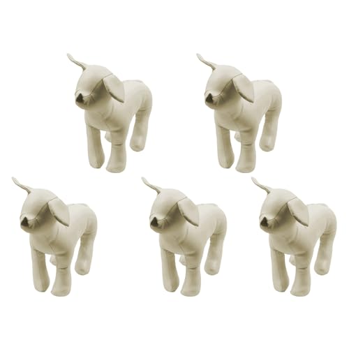 ISTOVO Lederpuppe für Hunde, stehend, für Hunde, Spielzeug, Tierladen, Schaufensterpuppe, Weiß, Größe S, 5 Stück ISTOVO Lederpuppe für Hunde, stehend, für Hunde, Spielzeug, Tierladen, Schaufensterpuppe, Weiß, Größe S, 5 Stück von ISTOVO