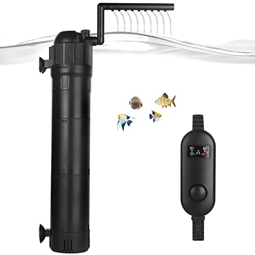 ITIY 5-in-1-Aquarium-U-V-Filter, 800L/H 8W interne Aquarienfilterpumpe mit Timer, um 180 ° Einstellbarer Tauchfilter für kleine Aquarien, Tropische Aquarien, Schildkrötenbecken ITIY 5-in-1-Aquarium-U-V-Filter, 800L/H 8W interne Aquarienfilterpumpe mit Timer, um 180 ° Einstellbarer Tauchfilter für kleine Aquarien, Tropische Aquarien, Schildkrötenbecken von ITIY