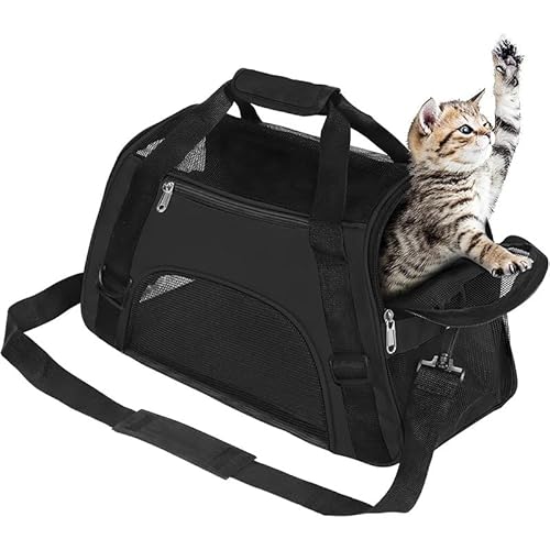 Haustiertasche Tiertragetasche Transporttasche für Kleine Hunde Katze Welpe Tragetasche Haustier Reisetasche Wasserfest Transportbox mit Netzfenster Reise Hundetasche Reiseträger Katzentasche Blau S Haustiertasche Tiertragetasche Transporttasche für Kleine Hunde Katze Welpe Tragetasche Haustier Reisetasche Wasserfest Transportbox mit Netzfenster Reise Hundetasche Reiseträger Katzentasche Blau S von ITODA