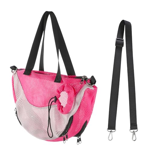 Verstellbare Katzen-Badetasche, Anti-Biss- und Anti-Kratz-Bad-Waschnetz-Pflegetasche, Schultertasche, Haustier-Tragetasche, freihändige Tasche für kleine, mittelgroße Katzen von ITODA