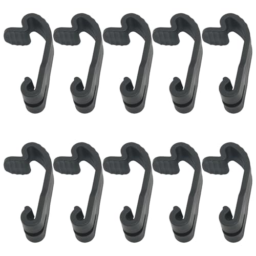 ITROLLE 10 x Schwarze Ersatz-Haken für Hundekäfige, Türschnalle, Drahtkäfig-Clips von ITROLLE