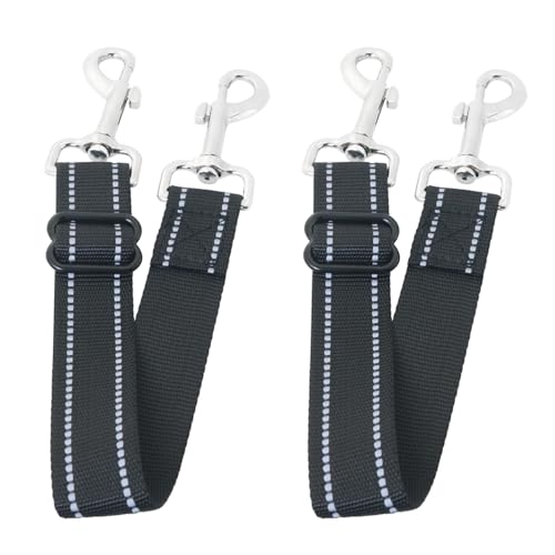 ITROLLE Hundehalsband, 28–37 x 2,5 cm, Doppelschnalle, Sicherheitsschnalle, verstärktes Wandern, Training, 2 Stück, Schwarz ITROLLE Hundehalsband, 28–37 x 2,5 cm, Doppelschnalle, Sicherheitsschnalle, verstärktes Wandern, Training, 2 Stück, Schwarz von ITROLLE