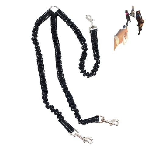 Dreifach-3-Wege-Hundeleinenverlängerung, kein Ziehen, kein Verheddern, elastisches Trio-Bungee-Seil, dehnbar, strapazierfähig, Nylonleine für kleine Welpen, Welpen, Muti-Hunde, Spaziergangstraining Dreifach-3-Wege-Hundeleinenverlängerung, kein Ziehen, kein Verheddern, elastisches Trio-Bungee-Seil, dehnbar, strapazierfähig, Nylonleine für kleine Welpen, Welpen, Muti-Hunde, Spaziergangstraining von ITSVOURY
