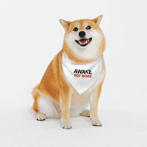 AwakesWoke Verstellbare Hunde-Bandanas, weiche und waschbare Dreiecks-Lätzchen, Halstücher von IUBBKI
