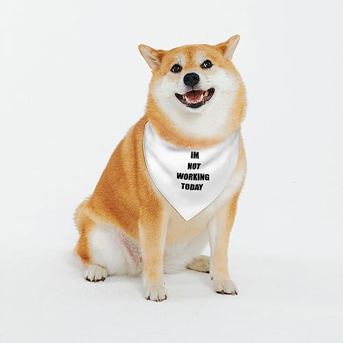 Verstellbare Hundehalstücher mit Aufschrift „I Can't Work Today, weiche, waschbare Dreiecks-Lätzchen, Halstücher Verstellbare Hundehalstücher mit Aufschrift „I Can't Work Today, weiche, waschbare Dreiecks-Lätzchen, Halstücher von IUBBKI
